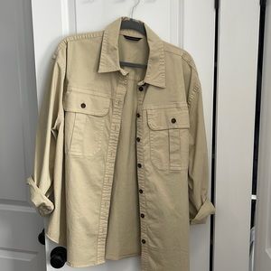 Banana republic safari shacket, 100% cotton